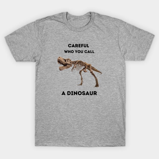 Careful Who You Call a Dinosaur T-Shirt by BestWildArt